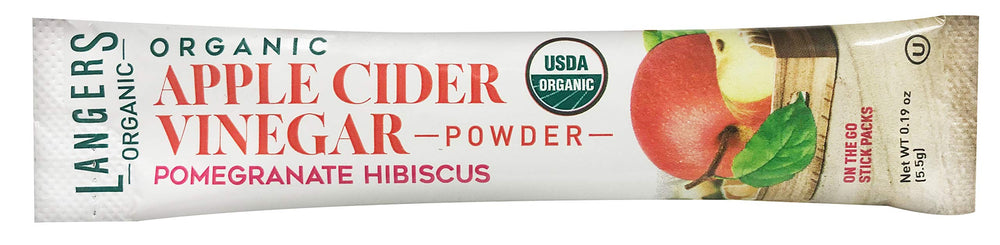Langer's ACV powder sticks dissolving in a drink for flavor boost