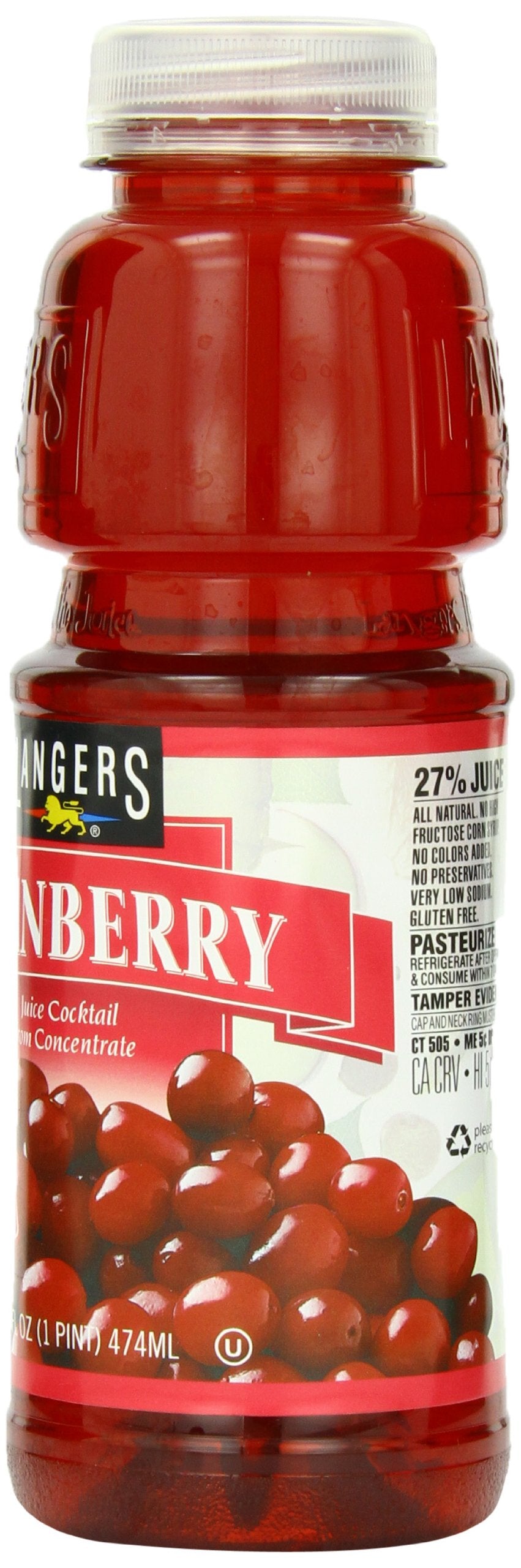 Langers Cranberry Juice Cocktail 12-pack on a kitchen counter for family gatherings.