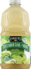 Langers cucumber lime with mint juice bottle for a refreshing, vitamin C rich sip.