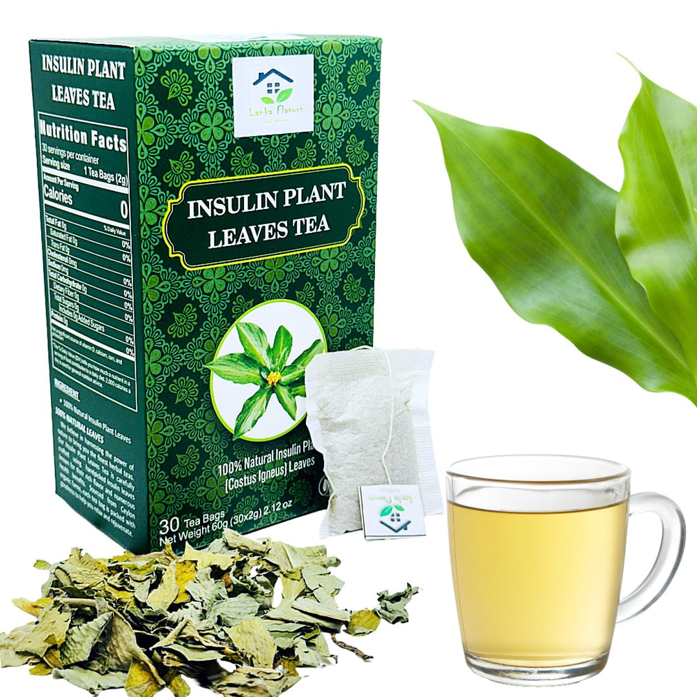 Lanka Flavors Costus Igneus tea bags in premium box for easy daily ritual