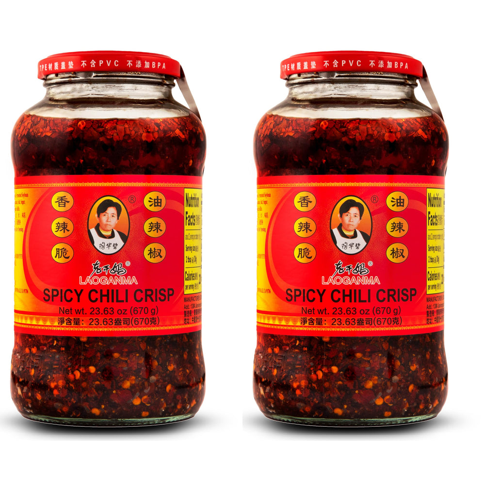 Lao Gan Ma Spicy Chili Crisp bottle showing bold flavor and crunch