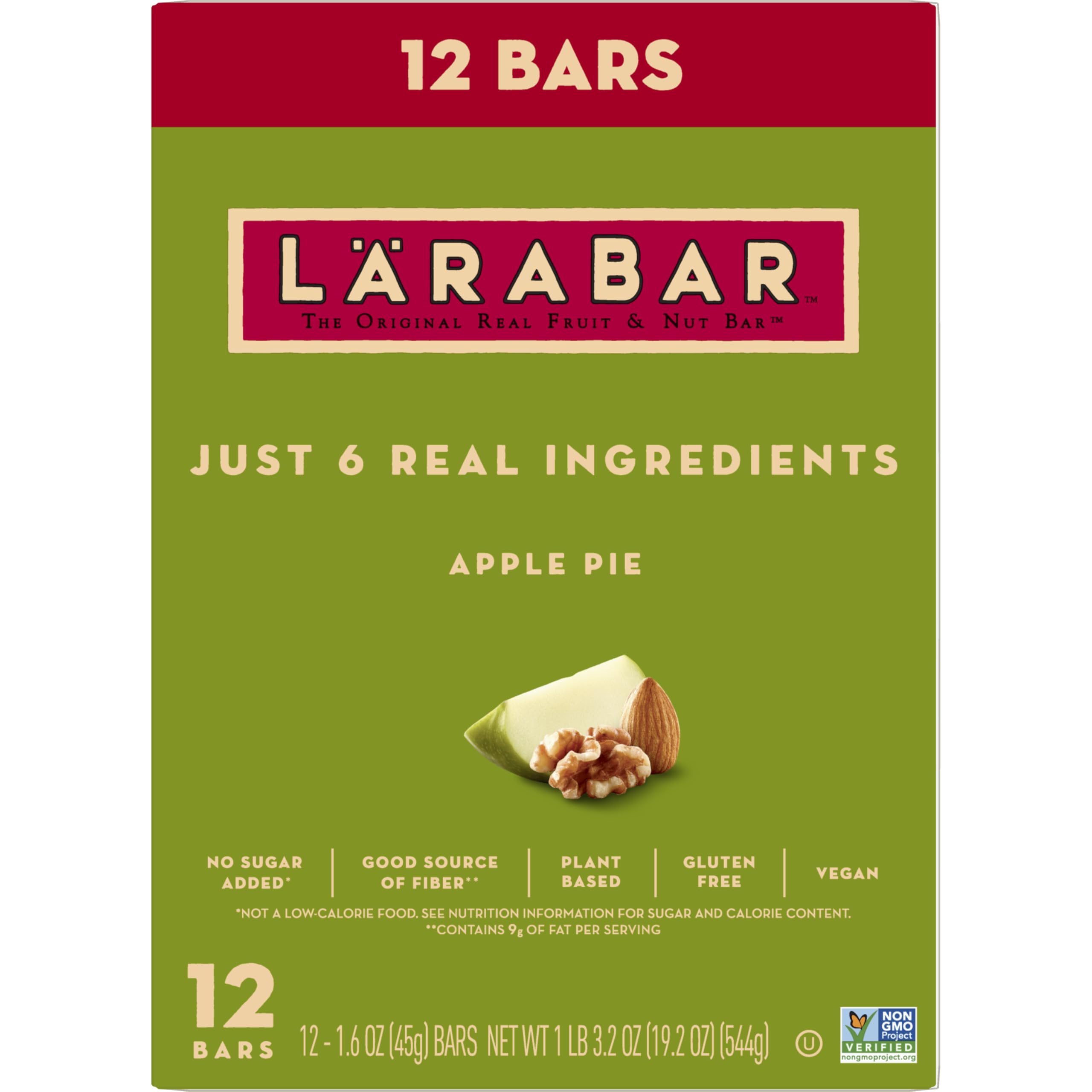 LÄRABAR Apple Pie bar with visible apples and nuts for wholesome bite