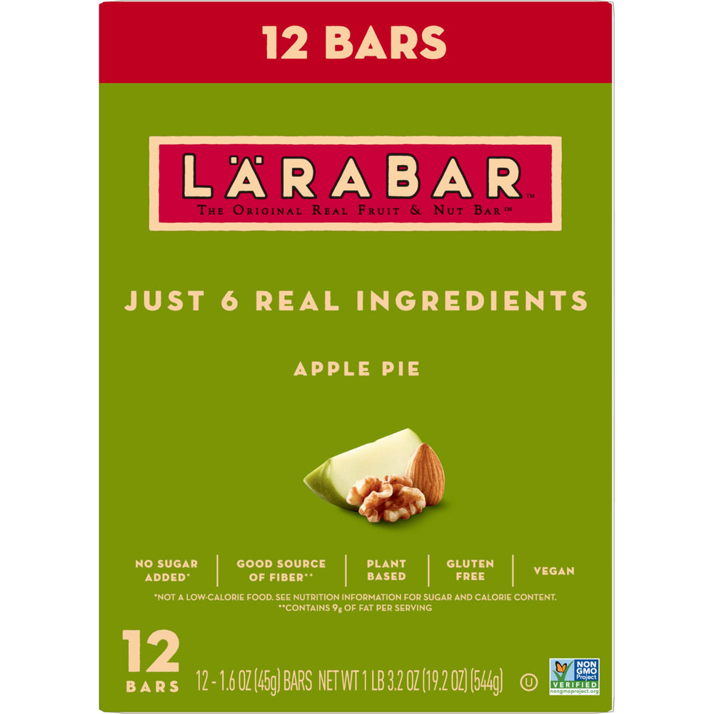 LÄRABAR Apple Pie bar with visible apples and nuts for wholesome bite