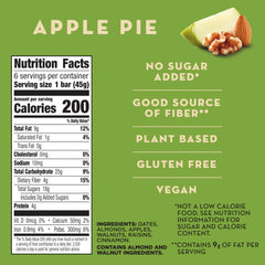 LÄRABAR Apple Pie bar close-up highlighting chewy fruit and nut texture for a flavor boost.