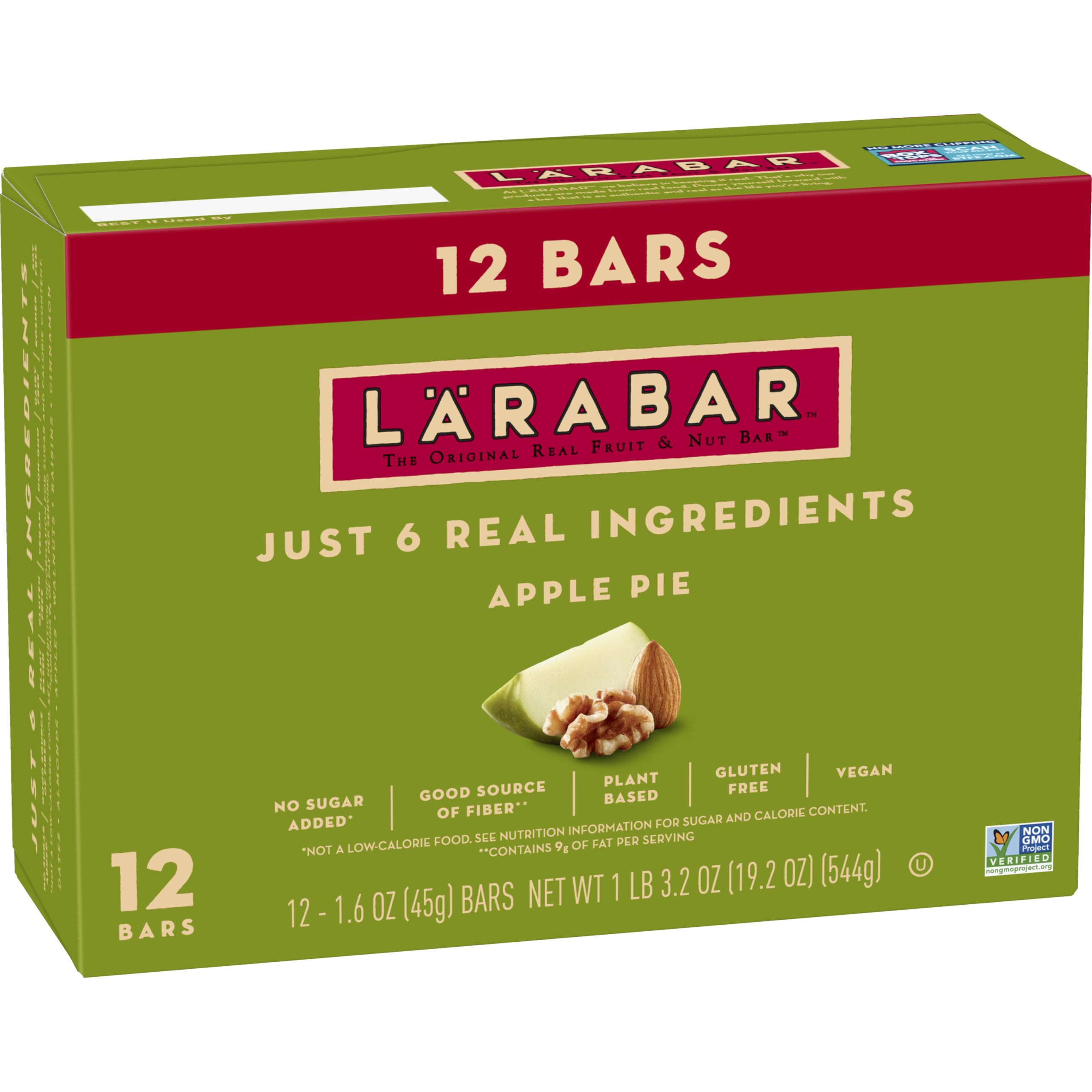 LÄRABAR Apple Pie pack image showing convenient energy for busy days