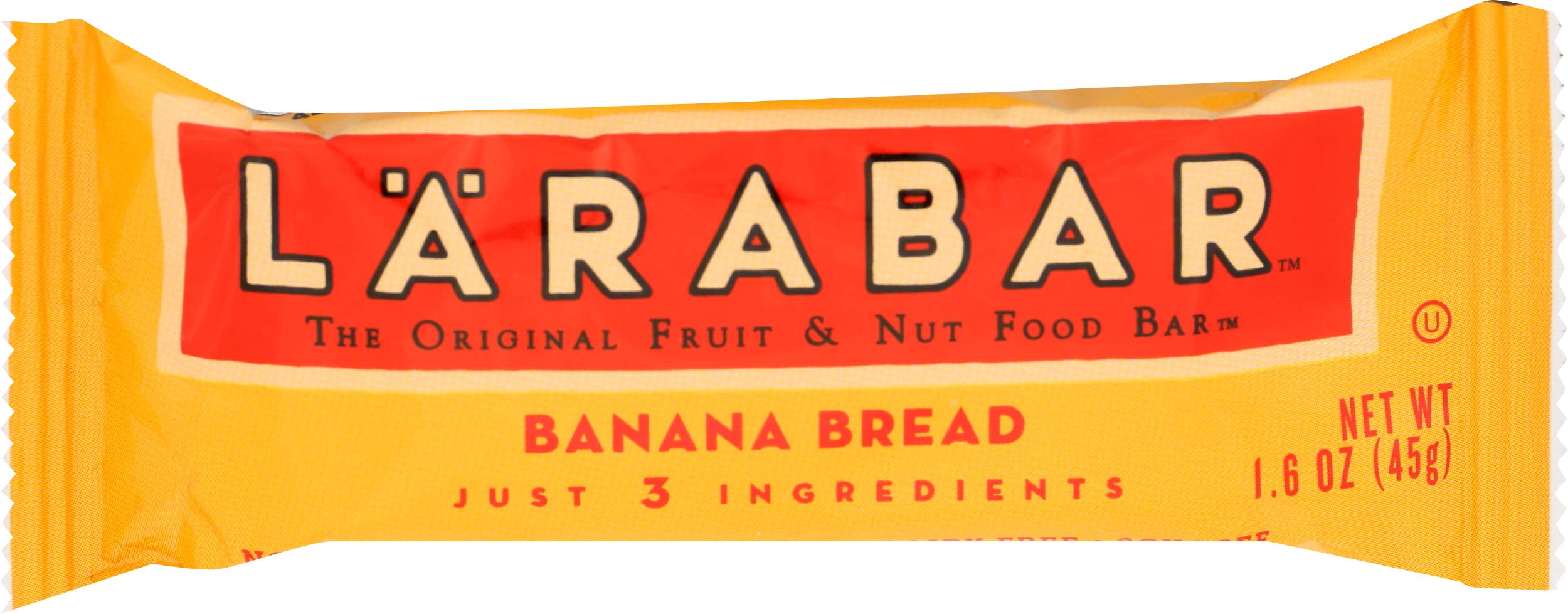 LÄRABAR Banana Bread bar packaging for convenient, on-the-go snacking.
