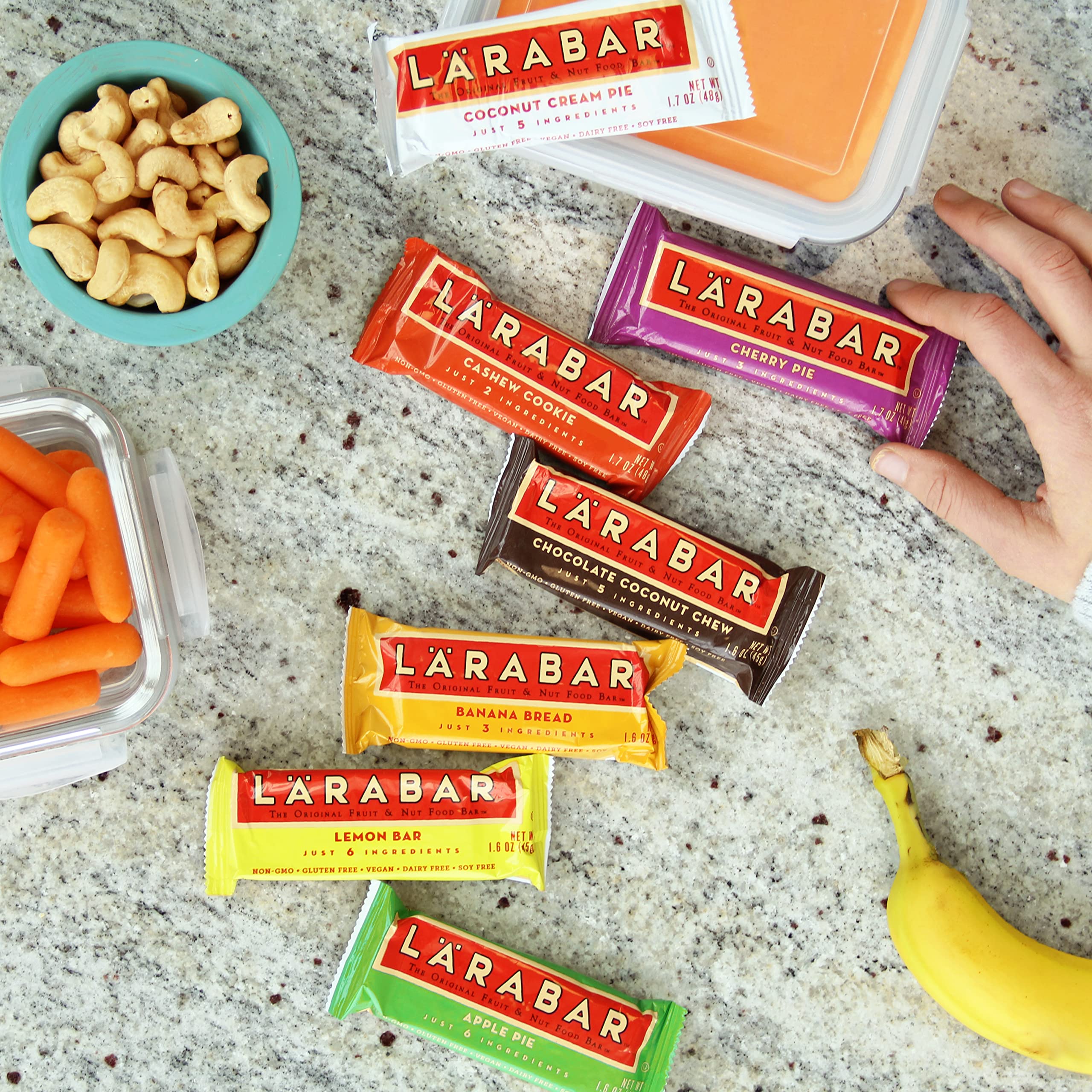 LÄRABAR Cashew Cookie 12-pack ready for pantry or lunchbox storage