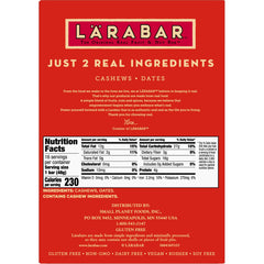 LÄRABAR Cashew Cookie ingredients closeup showing cashews and dates and natural sweetness