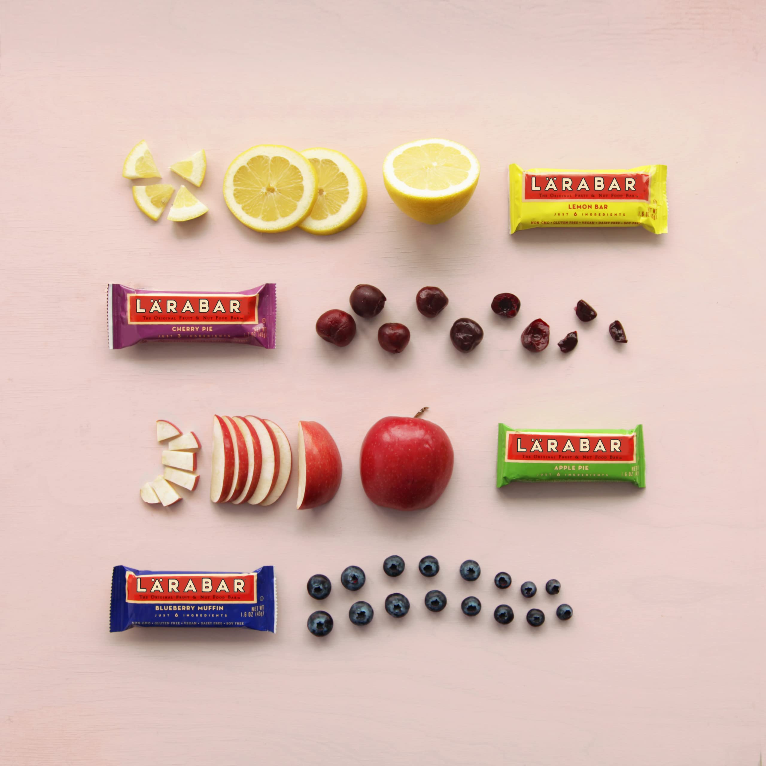 Eight-count box of LÄRABAR Cherry Pie bar for convenient cravings.