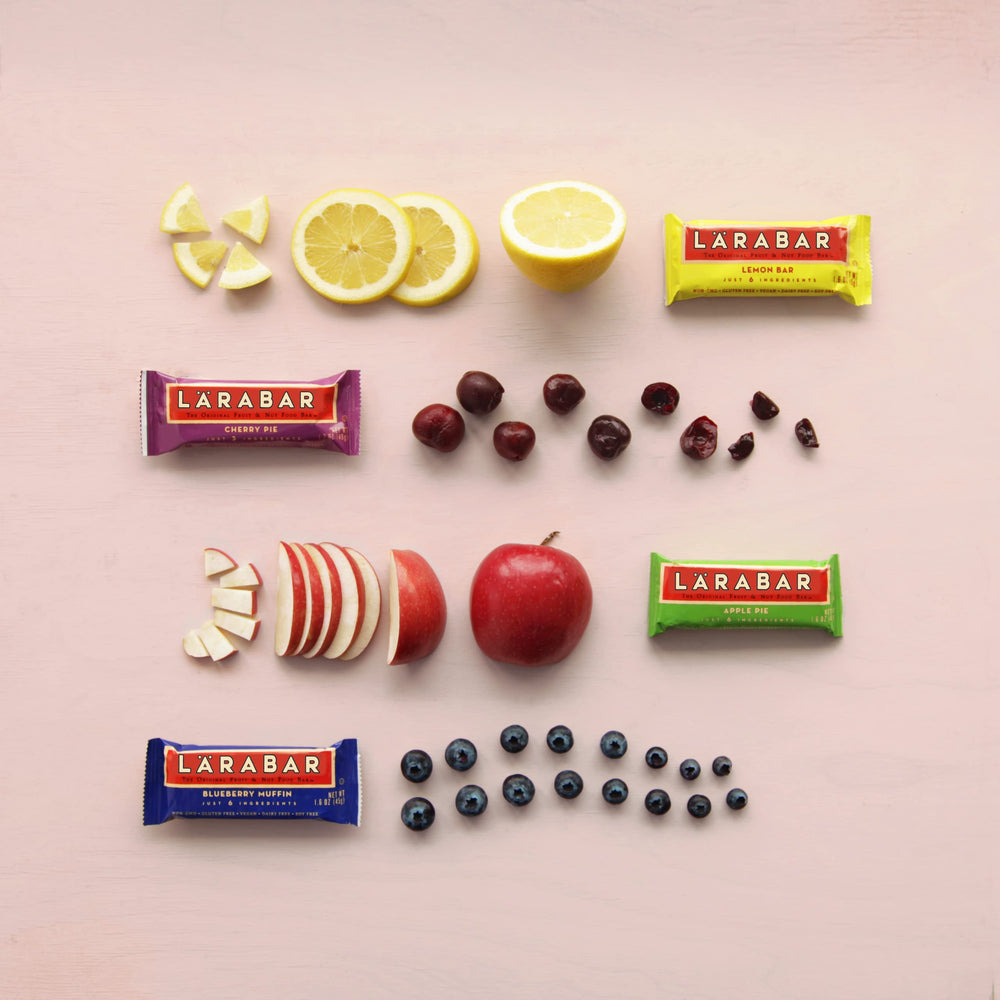 Eight-count box of LÄRABAR Cherry Pie bar for convenient cravings.