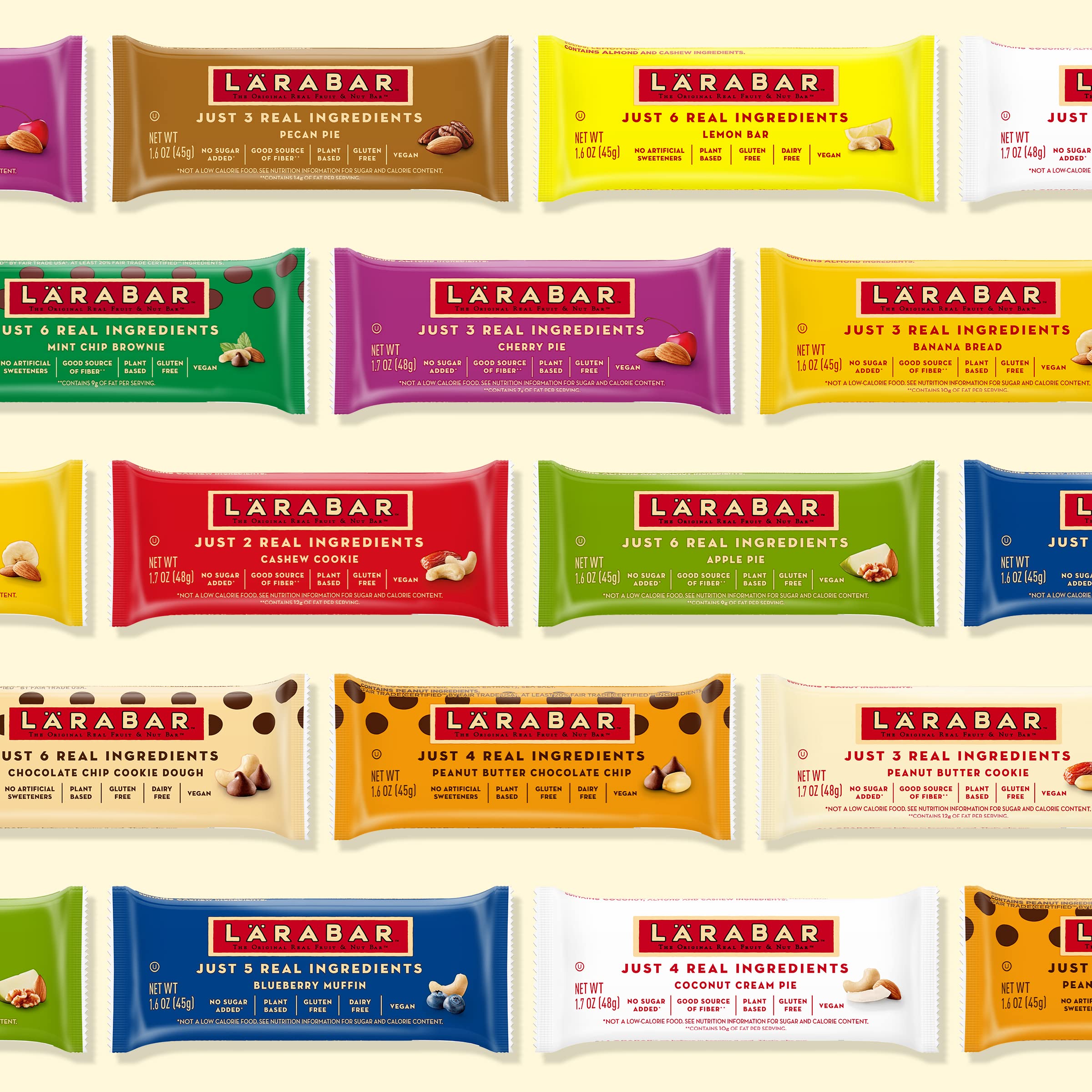 LÄRABAR Cherry Pie bar in hand, convenient on-the-go snack