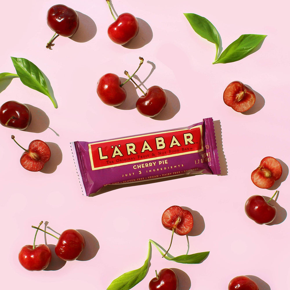 LÄRABAR Cherry Pie is vegan, gluten-free, and dairy-free for dietary flexibility.
