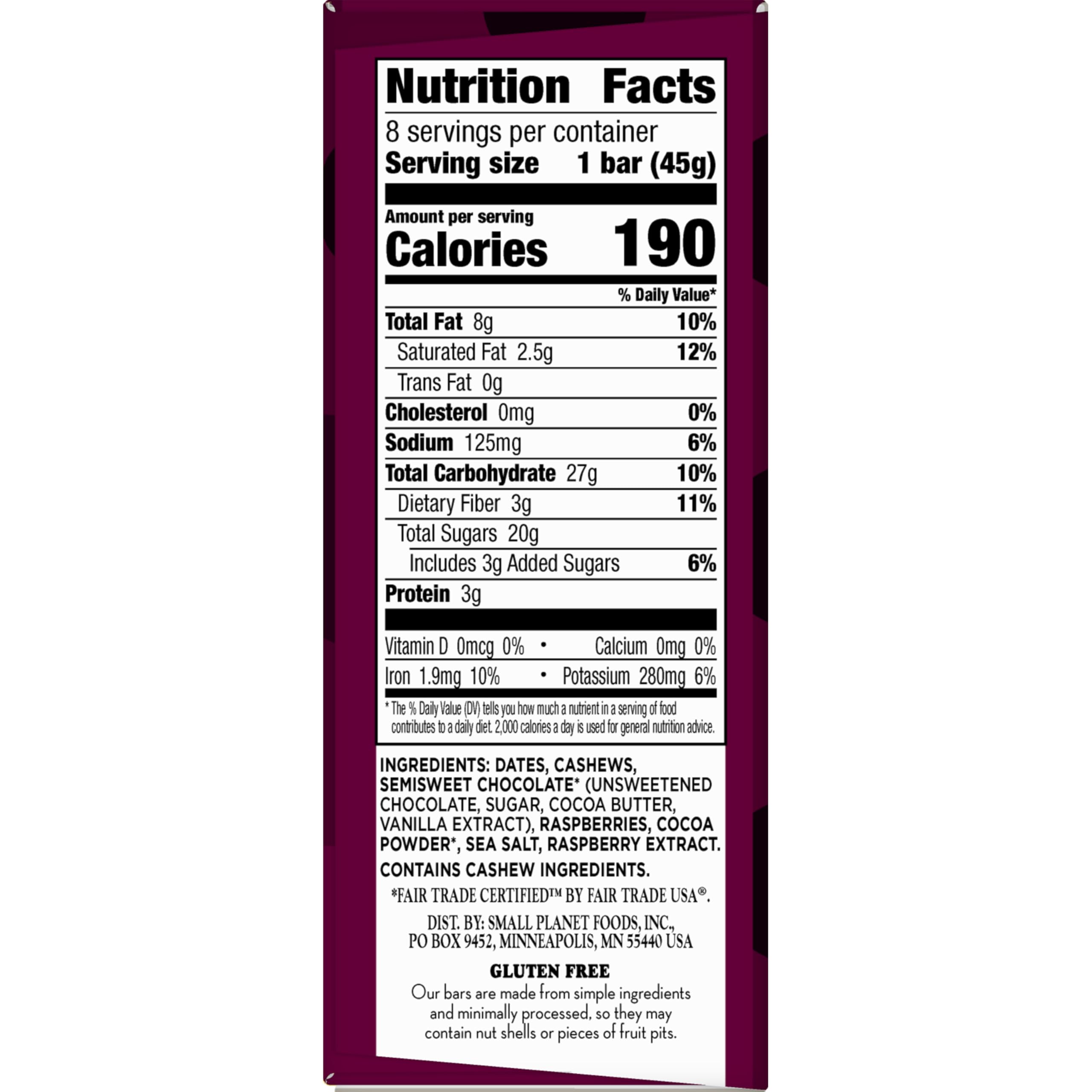 LÄRABAR Chocolate Raspberry Truffle bite, quick energy lift for busy days.