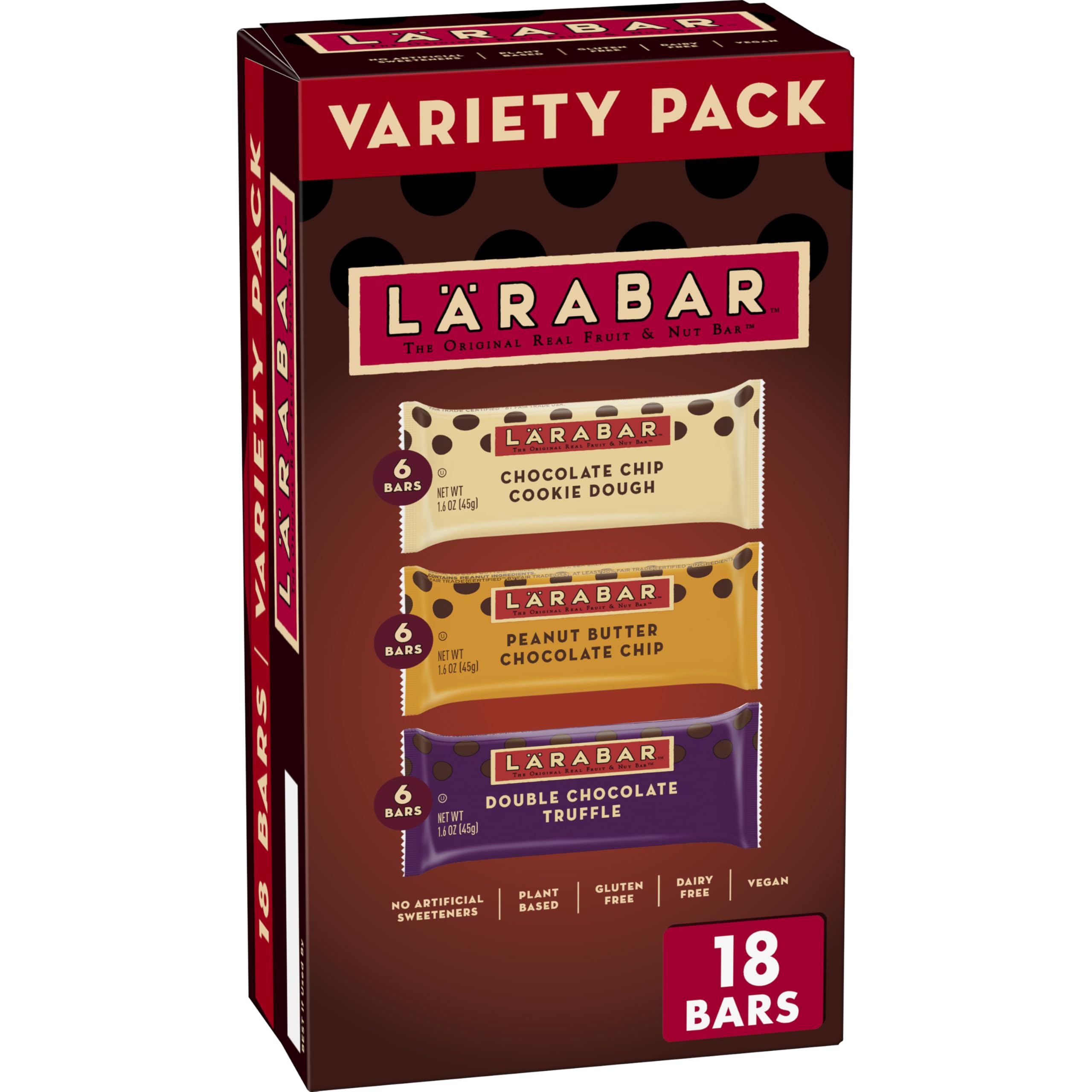 LÄRABAR Chocolate Variety Pack bar-1: portable real-food snack for busy days.