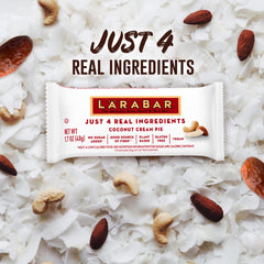 Larabar Coconut Cream Pie bar ingredients close-up with five simple ingredients.