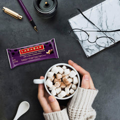 LÄRABAR Double Chocolate Truffle breakfast idea with coffee