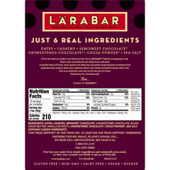 LÄRABAR Double Chocolate Truffle cross-section reveals six simple ingredients