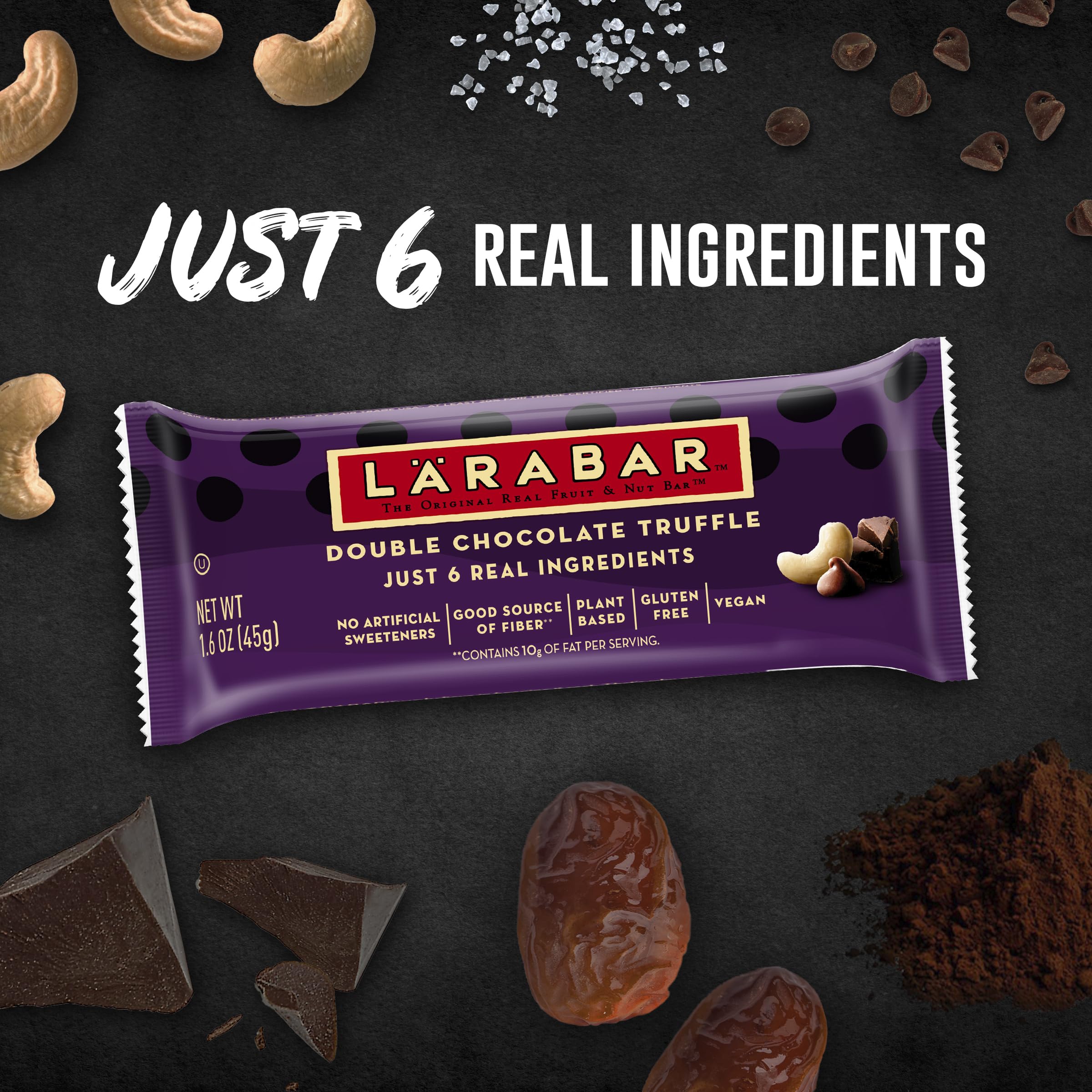 LÄRABAR Double Chocolate Truffle on-the-go bar for busy mornings