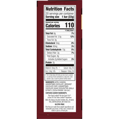 Larabar Double Dark Chocolate Mini Bars close-up, six simple ingredients.