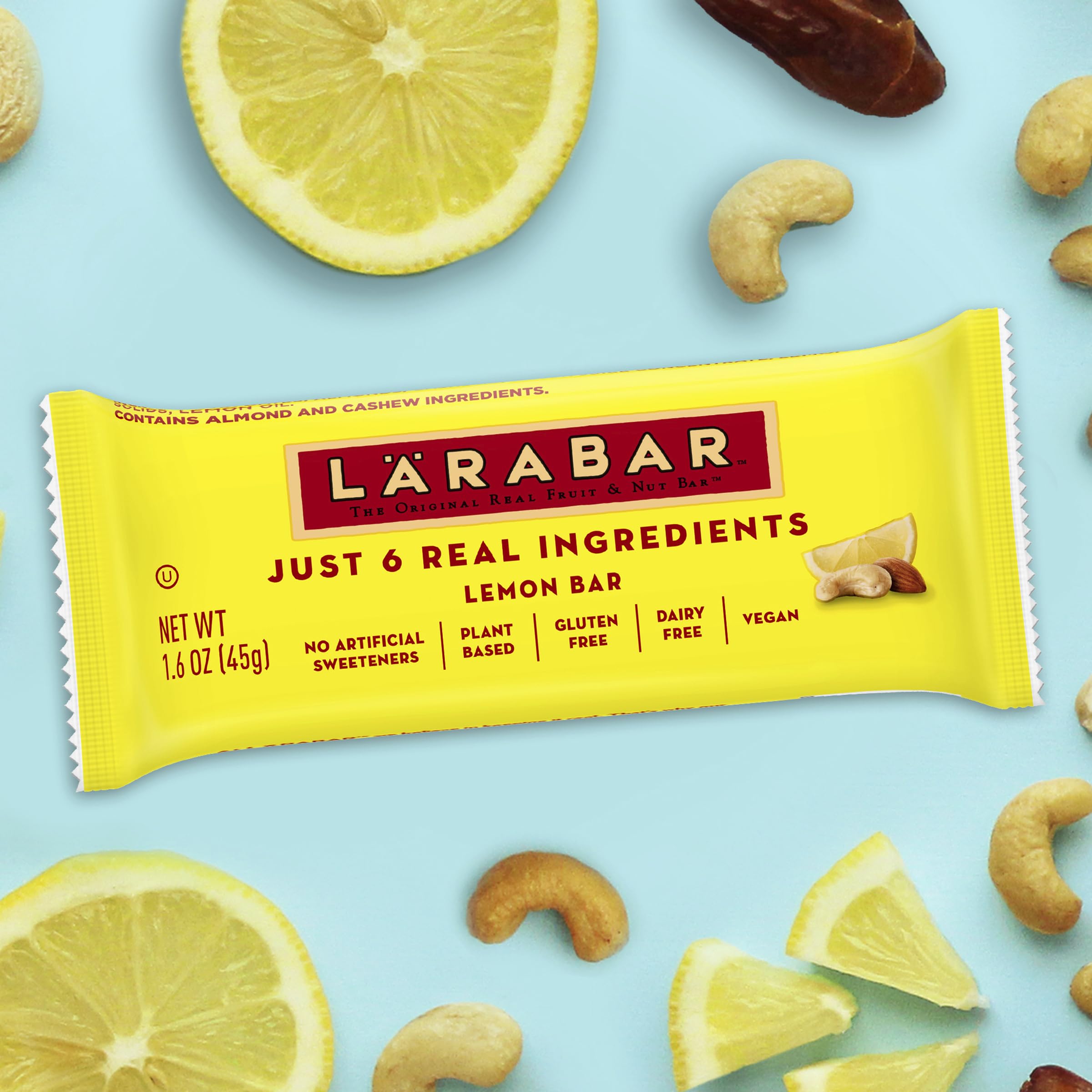 LÄRABAR Lemon Bar in a lunchbox for a tasty break.