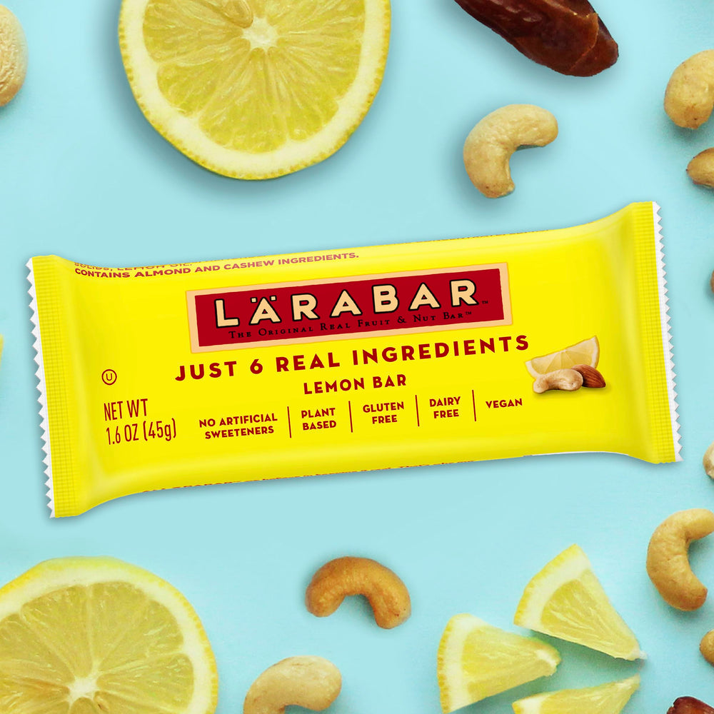 LÄRABAR Lemon Bar in a lunchbox for a tasty break.