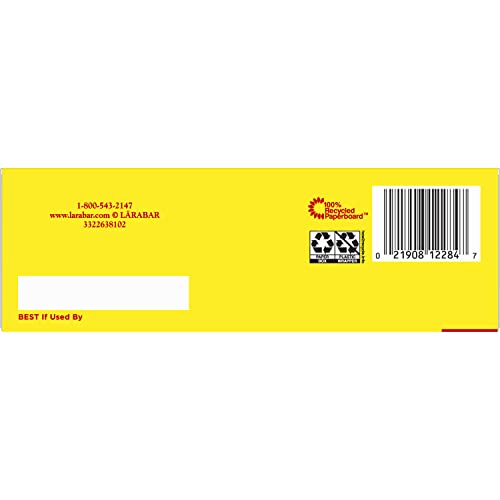 LÄRABAR Lemon Bar label displaying gluten-free, vegan, non-GMO features.