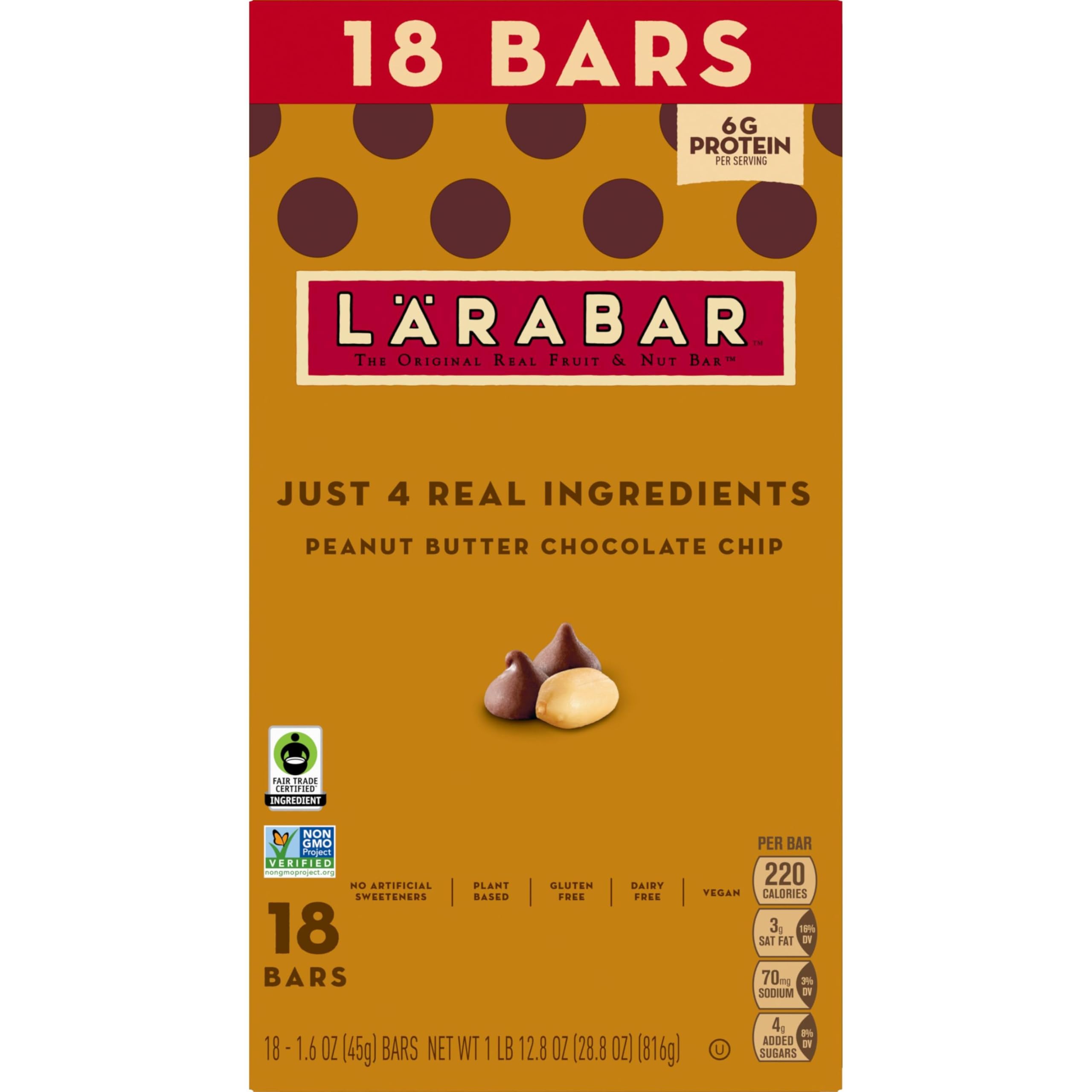 Lunchbox-ready Larabar pack for easy noon snacking