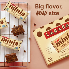 LÄRABAR mini bar bite shows chocolate chips and cashews.