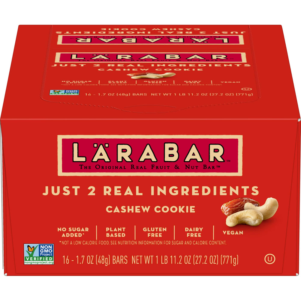 LÄRABAR nutrition panel provides clear ingredient and allergen information