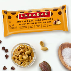 Larabar on-the-go packaging highlighting convenient 16-count box.