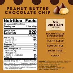 Close-up of Larabar bars showing chewy texture and chocolate chips