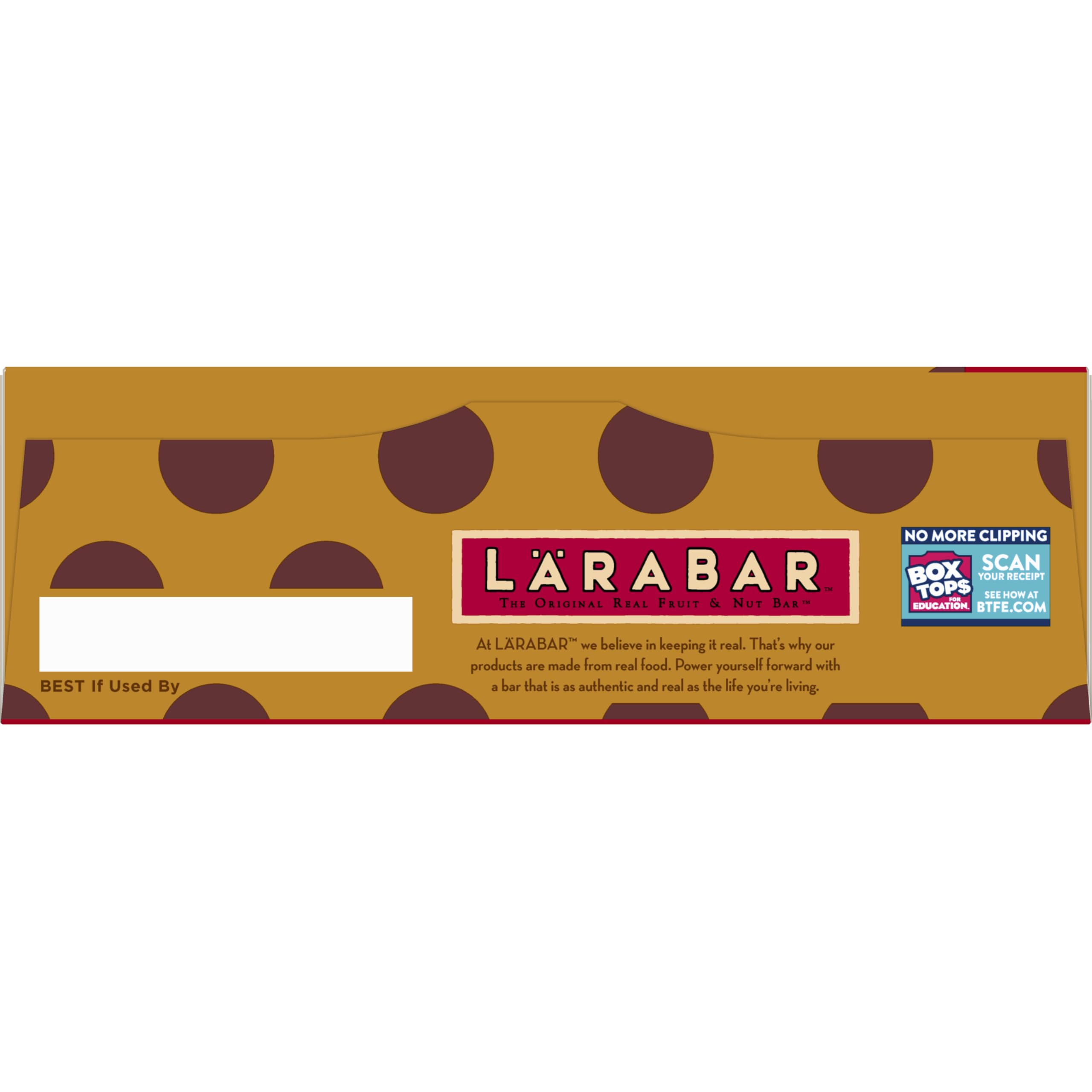 LÄRABAR Peanut Butter Chocolate Chip bars beside gym bag for easy snacks