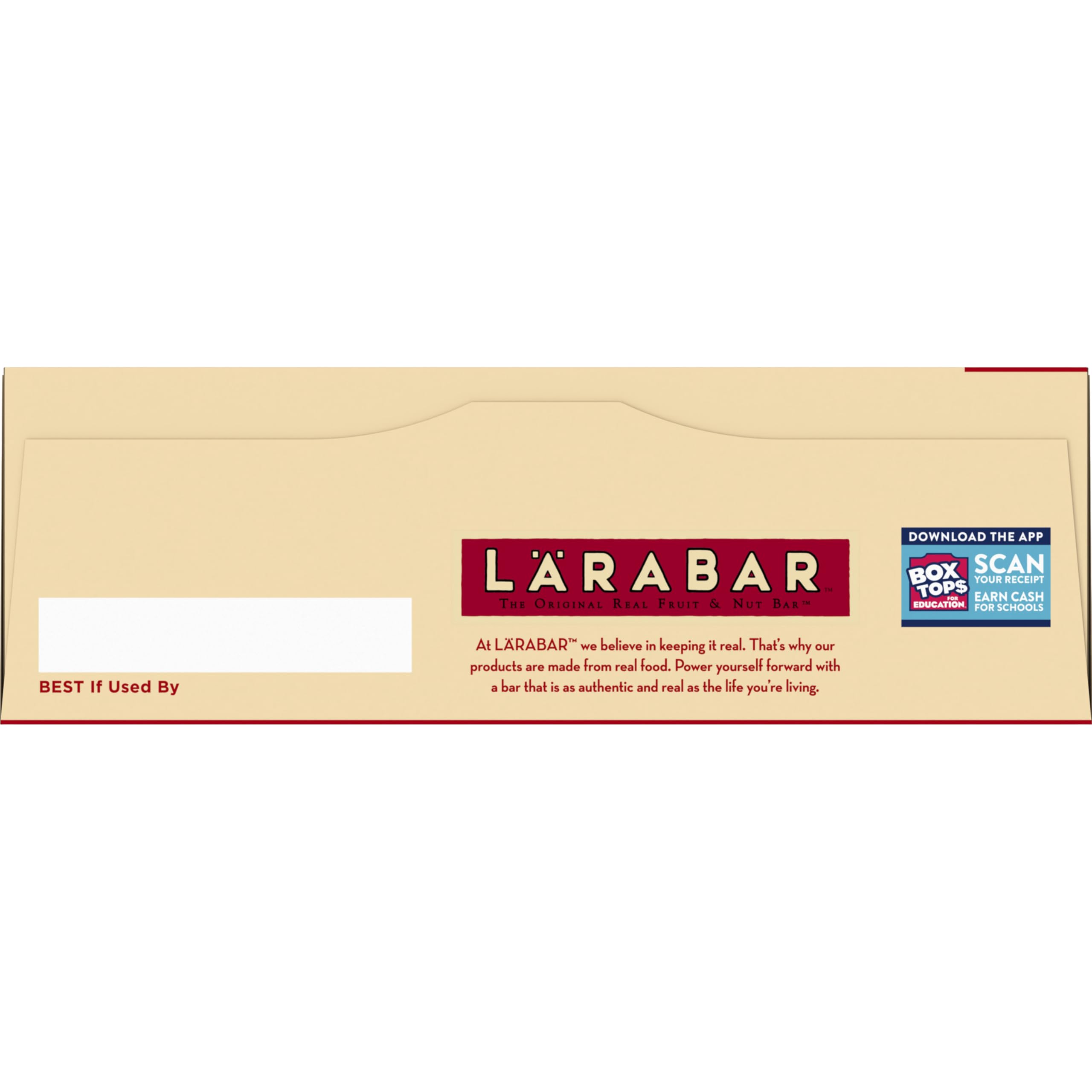 LÄRABAR Peanut Butter Cookie bar nutrition panel highlighting fiber