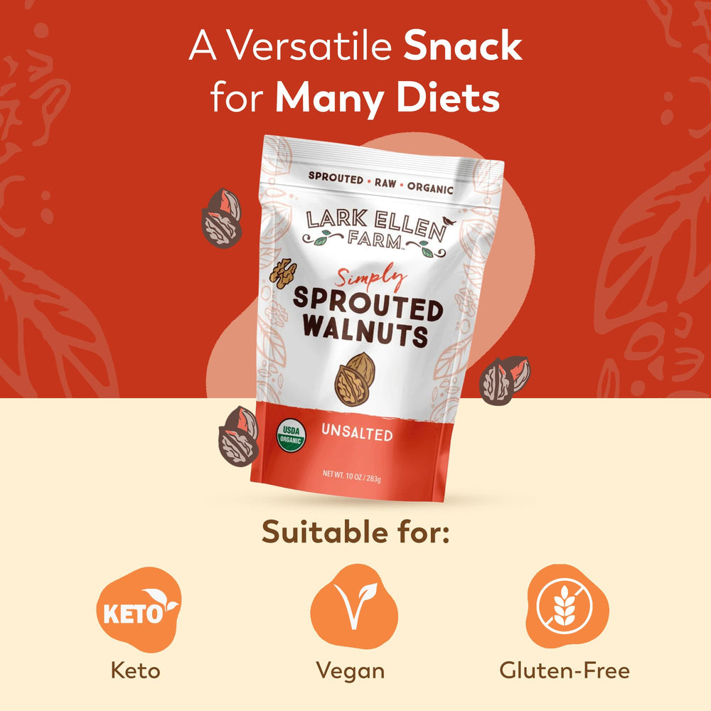 Lark Ellen Farm keto-friendly walnuts suitable for low-carb snacking.