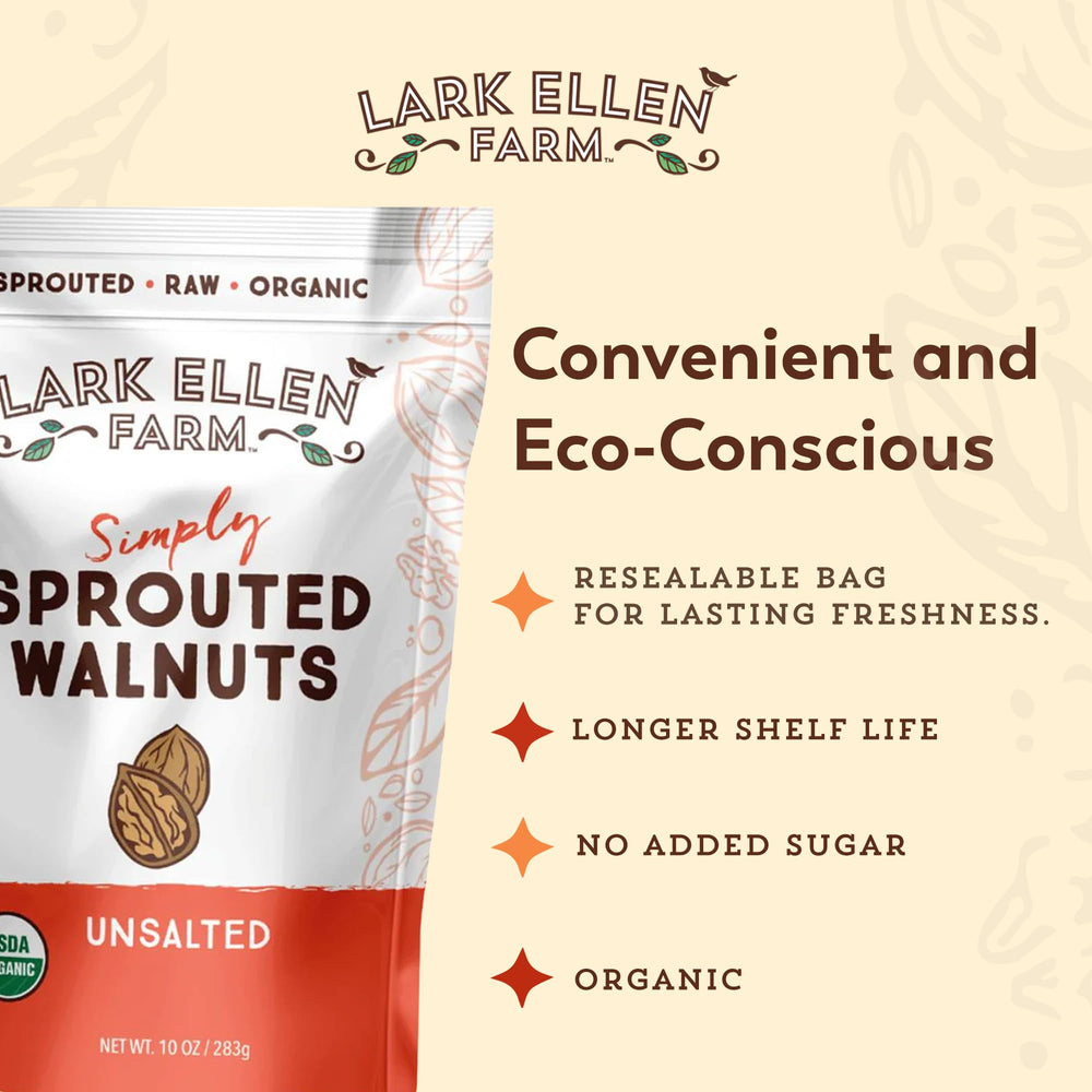 Lark Ellen Farm organic sprouted walnuts texture and flavor are balanced and satisfying.
