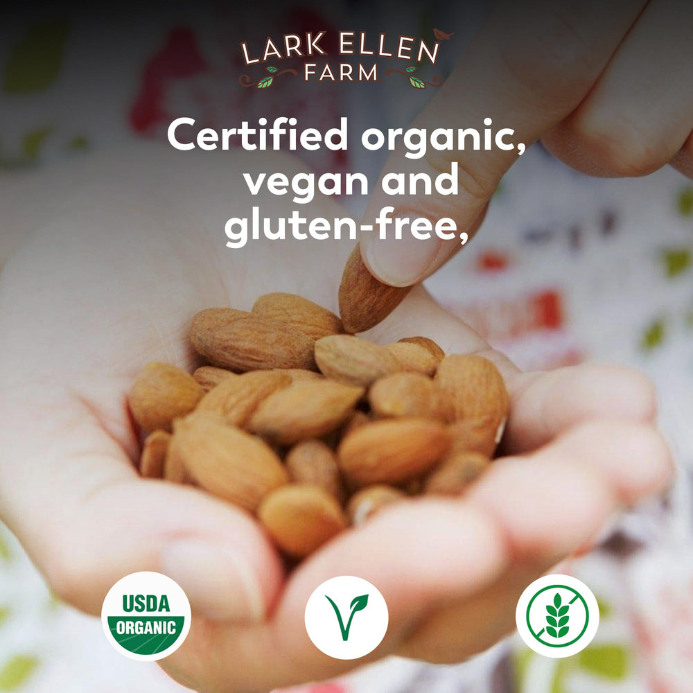 Lark Ellen Farm packaging on pantry shelf with clean label.