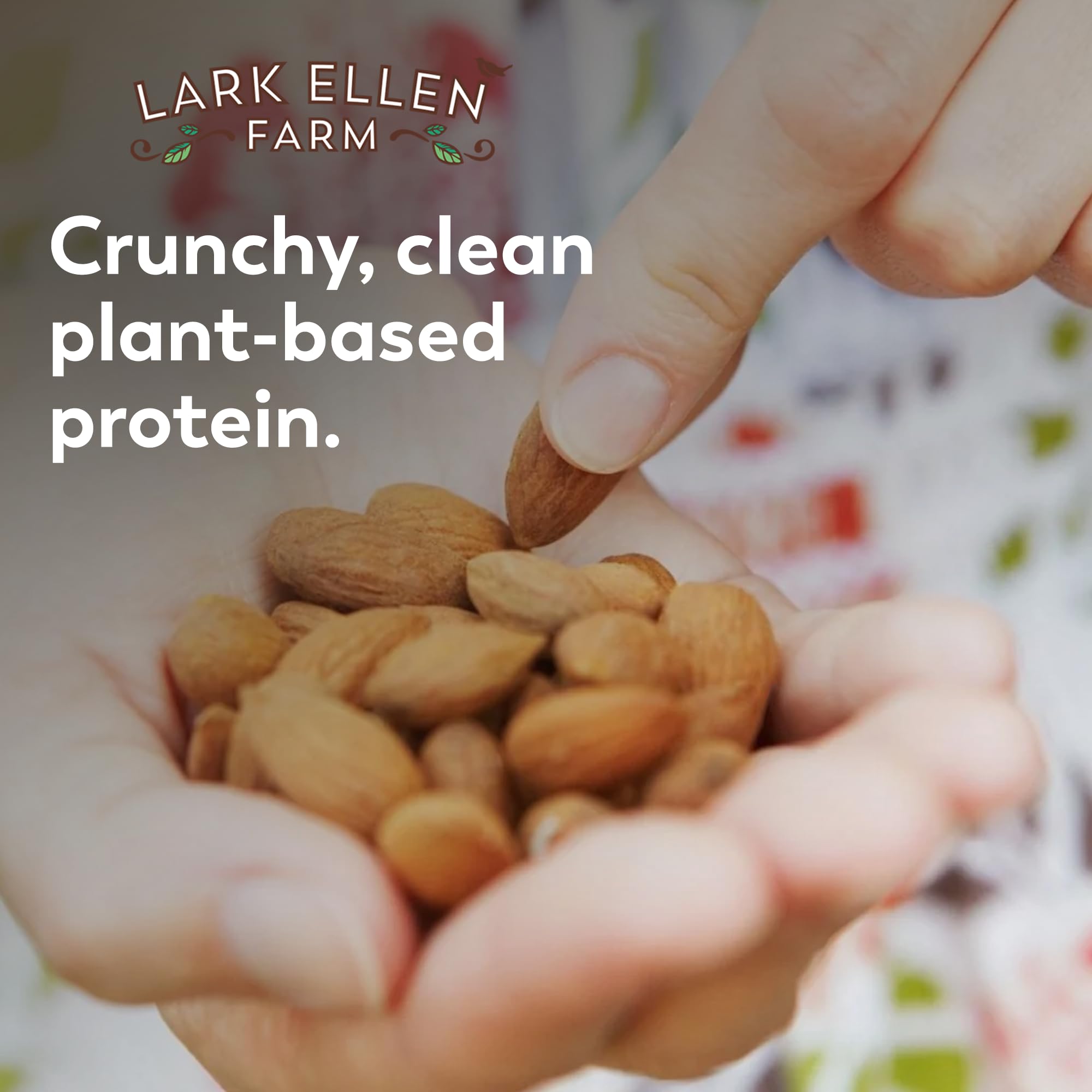 Lark Ellen Farm organic almonds ready for pantry storage