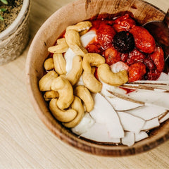 Lark Ellen Farm sprouted cashews 10oz, creamy texture for snacking.