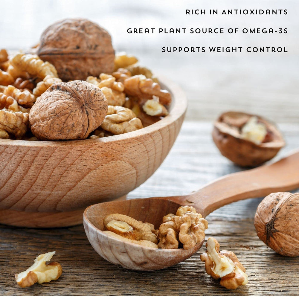 Lark Ellen Farm sprouted walnuts unsalted serving bowl, ready to enjoy