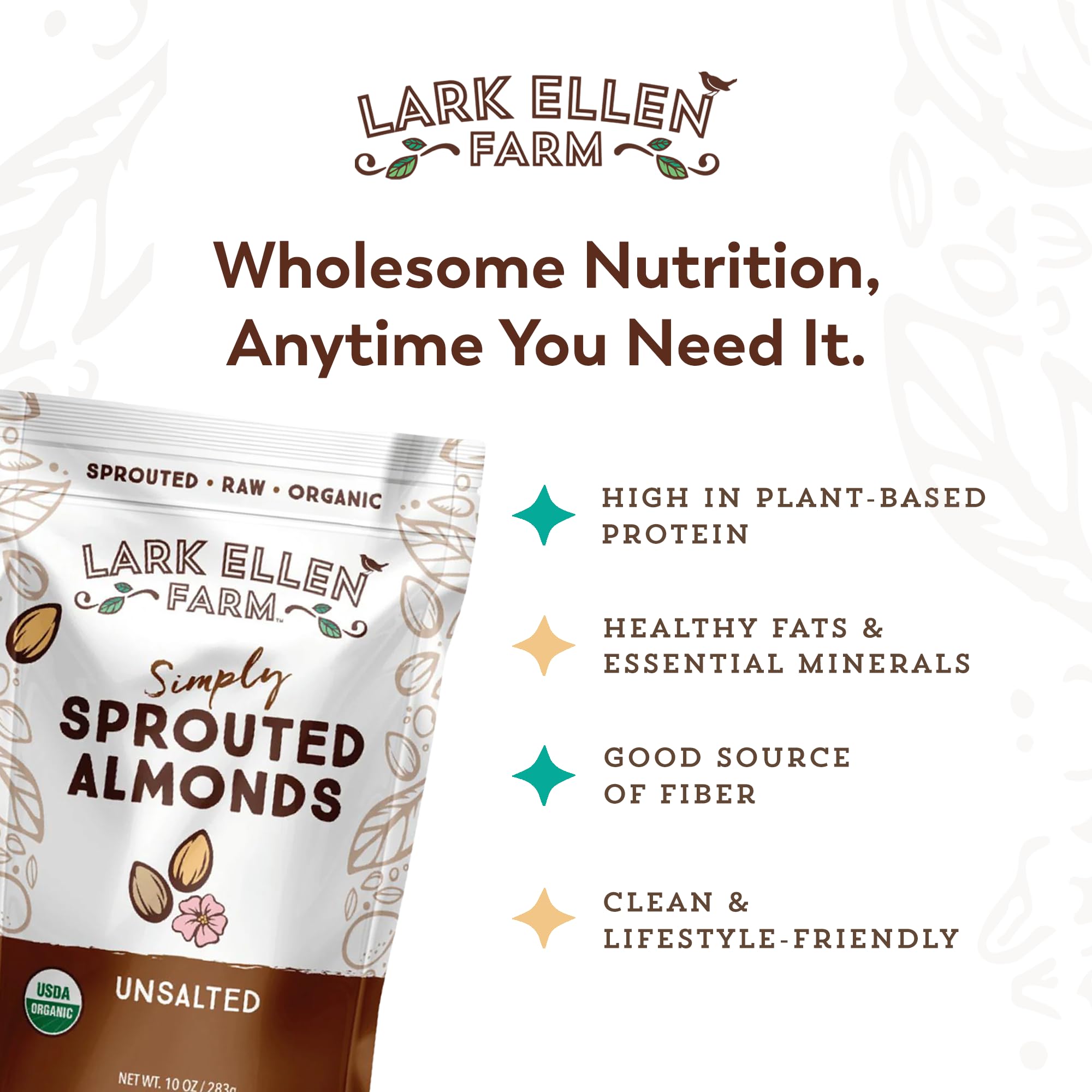 Sprouting/activation process of almonds for enhanced flavor