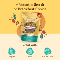 Lark Ellen Farm Vanilla Cinnamon Granola Clusters in trail mix for a savory-sweet snack
