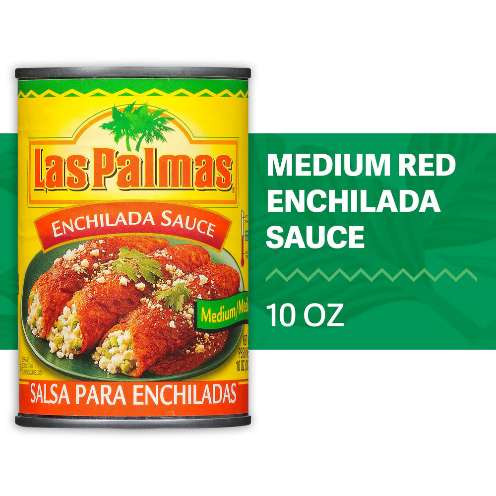 Las Palmas ingredients with red chiles highlight traditional flavor for family meals.
