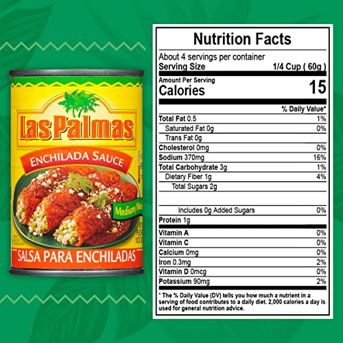 Las Palmas red enchilada sauce bottle ready to pour for simmered Mexican dishes.