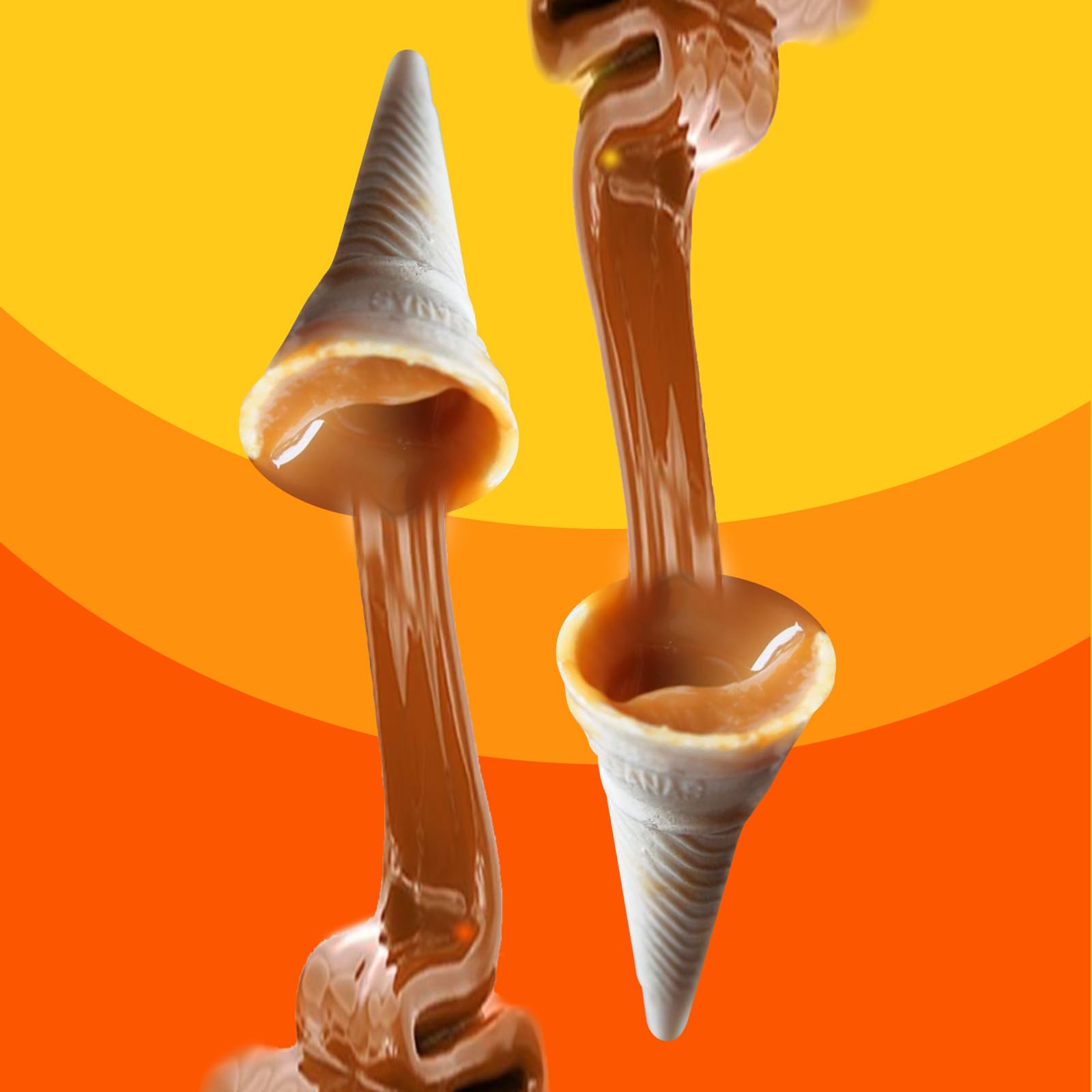 Las Sevillanas Cajeta-filled cone as ice cream topping idea