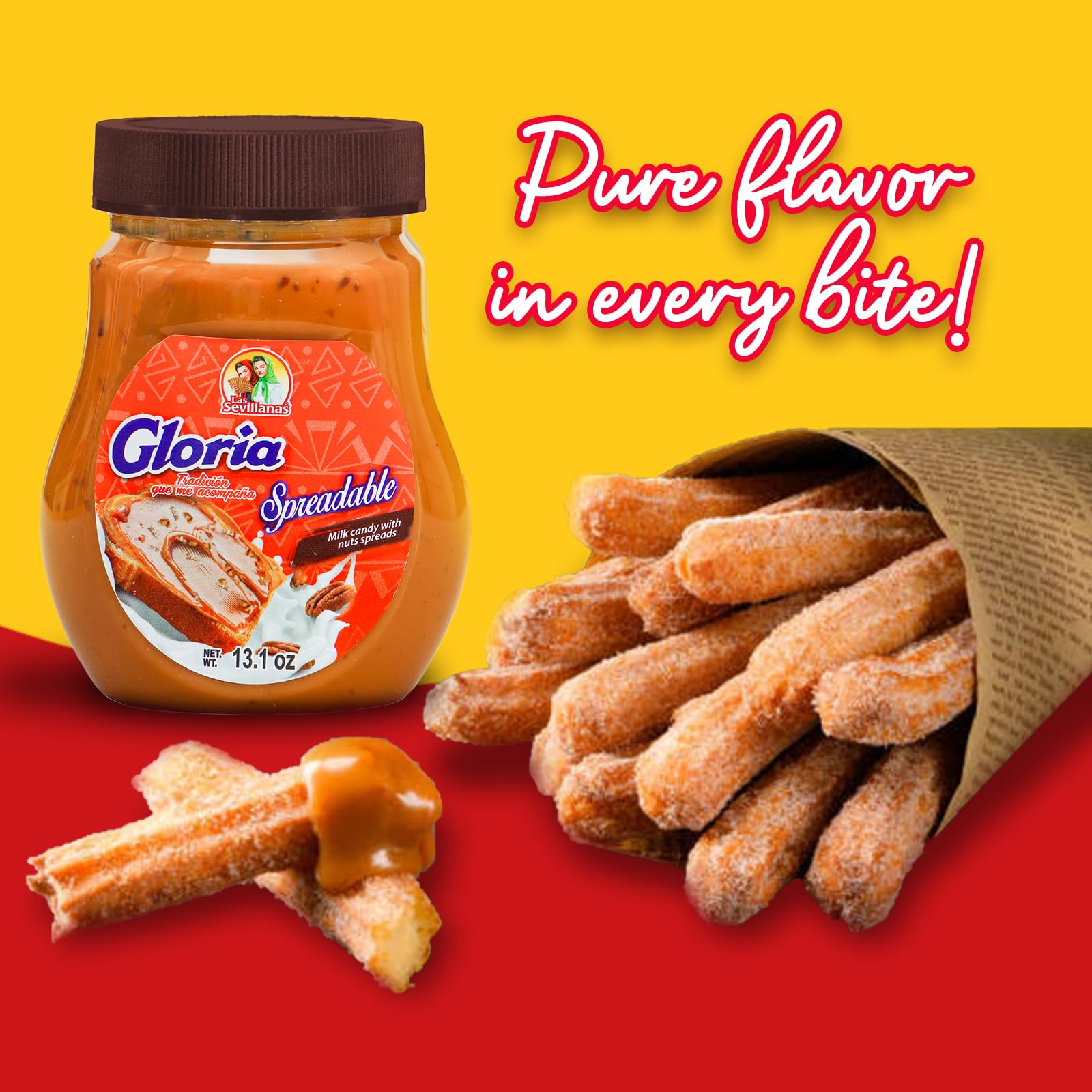 Close-up of Gloria ingredients highlighting authentic caramel flavor