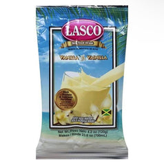 Lasco Vanilla Food Drink packaging highlights a nutritious option for family meals