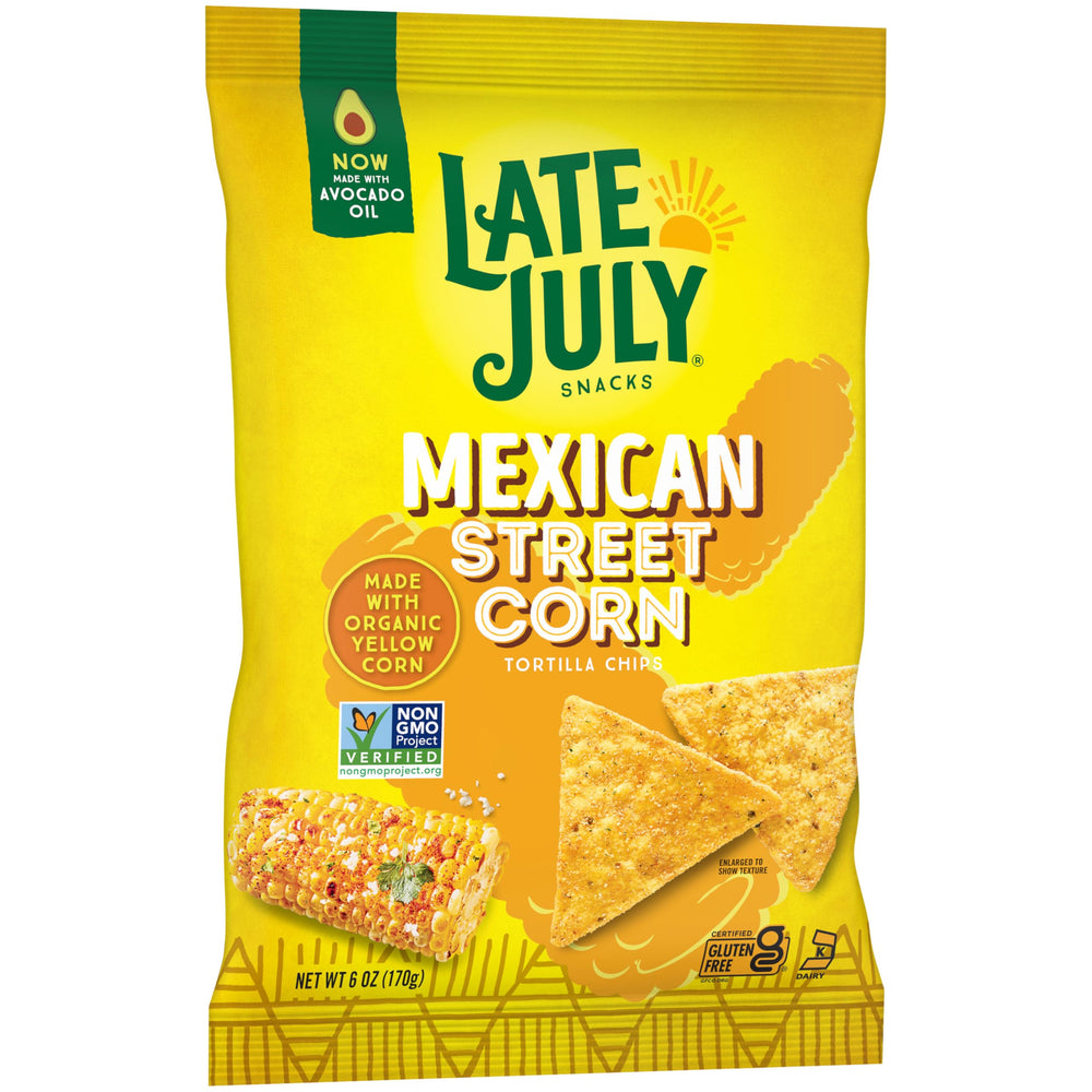 Late July chips with salsa invite versatile dip-ready serving at gatherings.