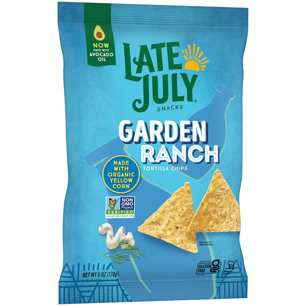 Late July chips with salsa, perfect dip pairing inspiration.