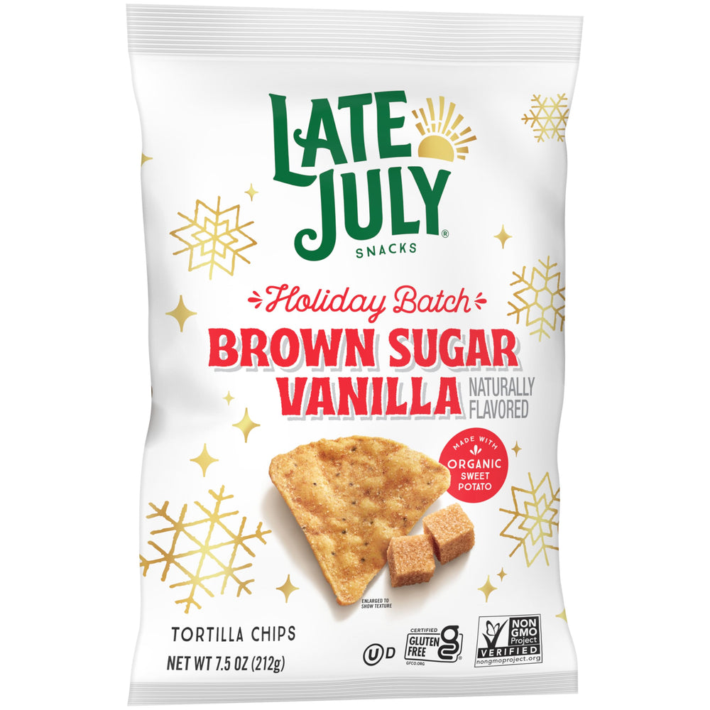 Organic sweet potato base adds earthy depth to the chips.