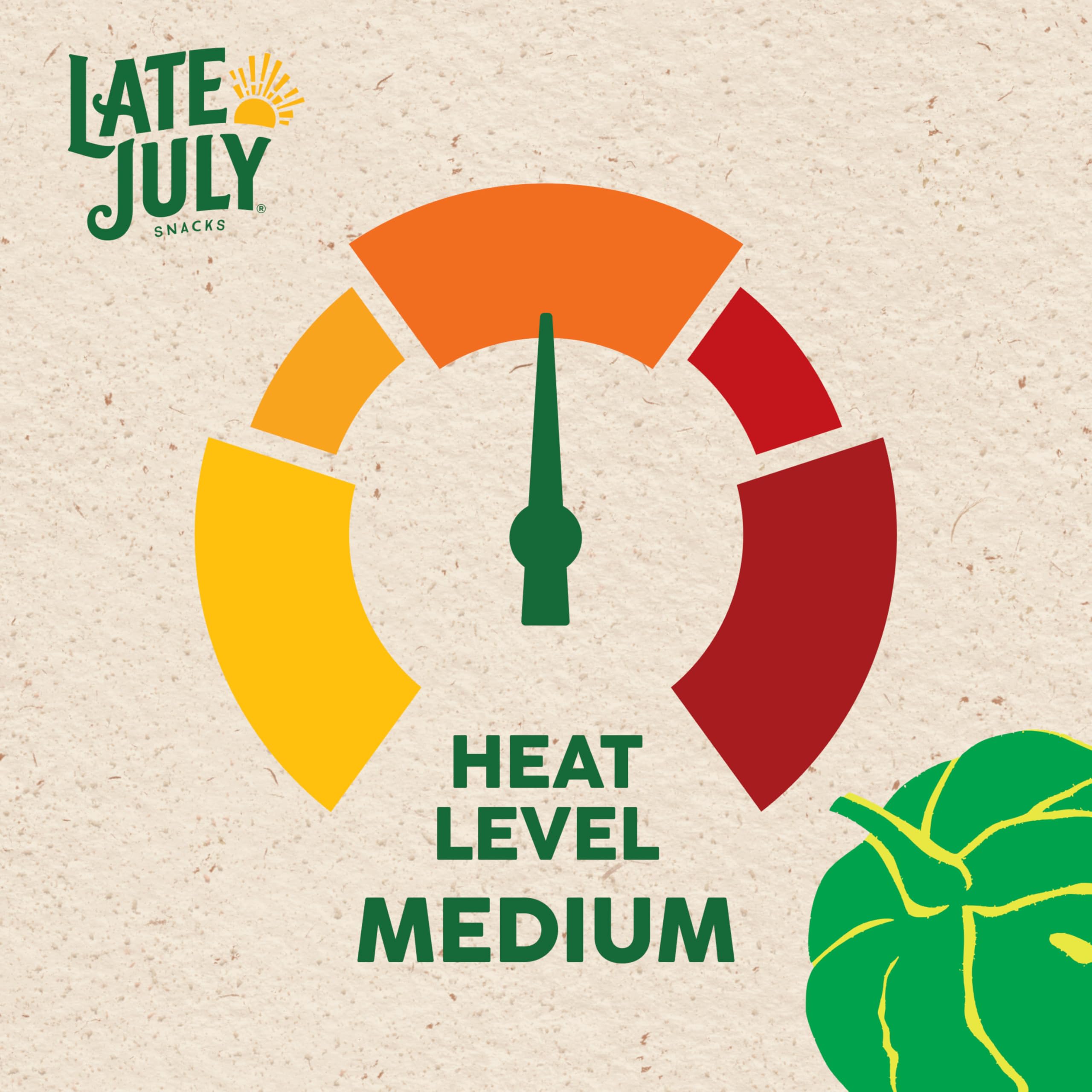 Late July Salsa Verde label showing vegetarian and gluten-free appeal for meals